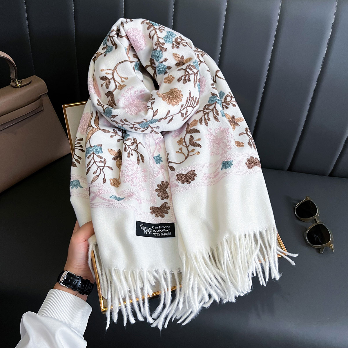 Cashmere Throw Blanket - جديد شتاء دافئ الكشمير وشاح للنساء