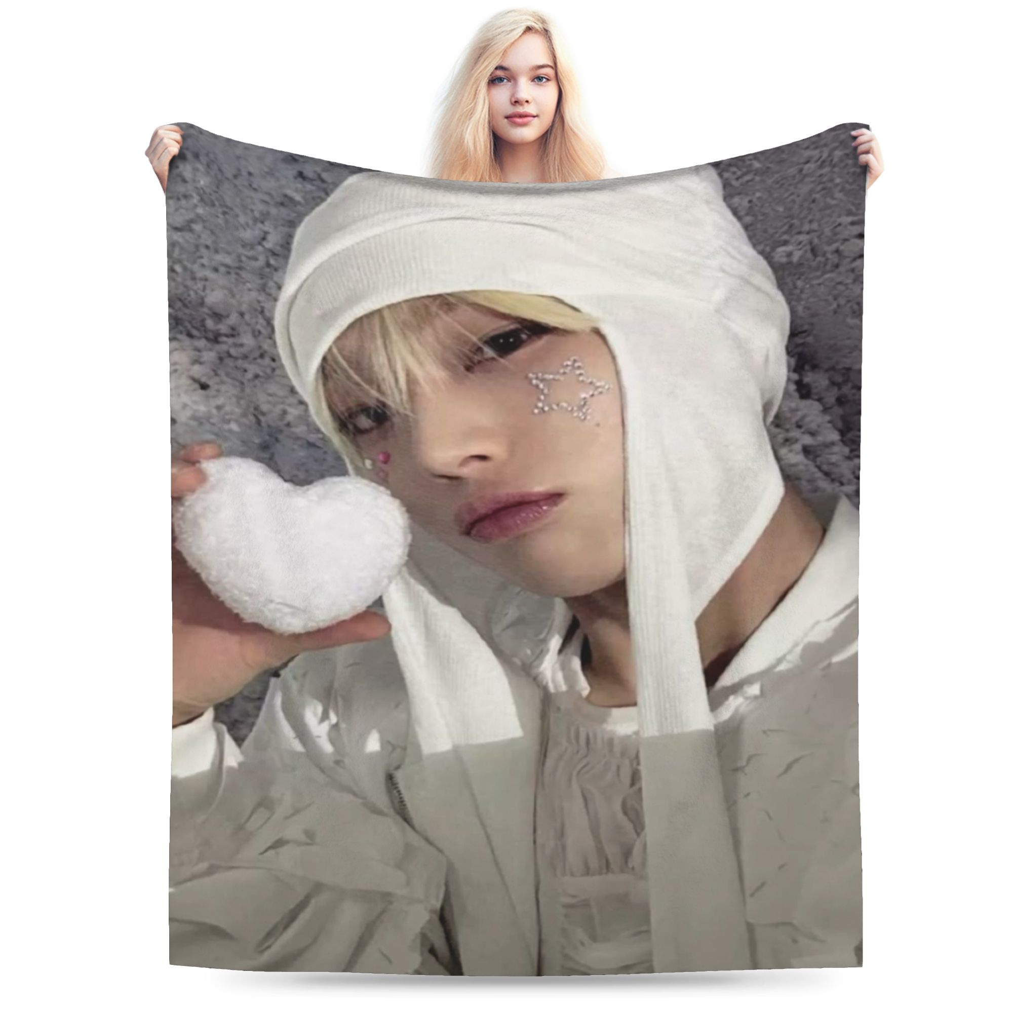 Cashmere Throw Blanket - بطانية ناعمة من S-SUNOO لغرفة المعيشة،
