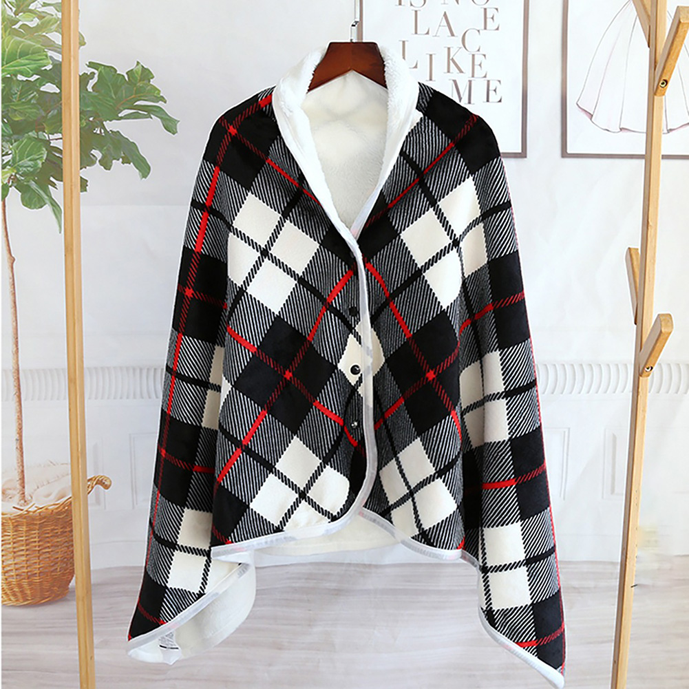 Cashmere Throw Blanket - 5 فولت يمكن ارتداؤها التدفئة بطانية