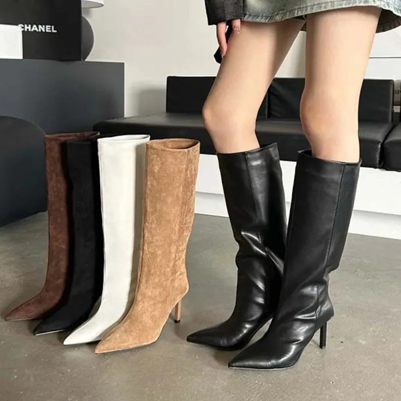 Luxury Lifestyle Shoes - الفاخرة النساء أحذية طويلة موضة الجلد