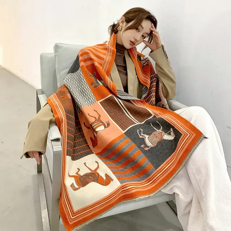 Cashmere Throw Blanket - الفاخرة رمي بطانية الكشمير وشاح للنساء