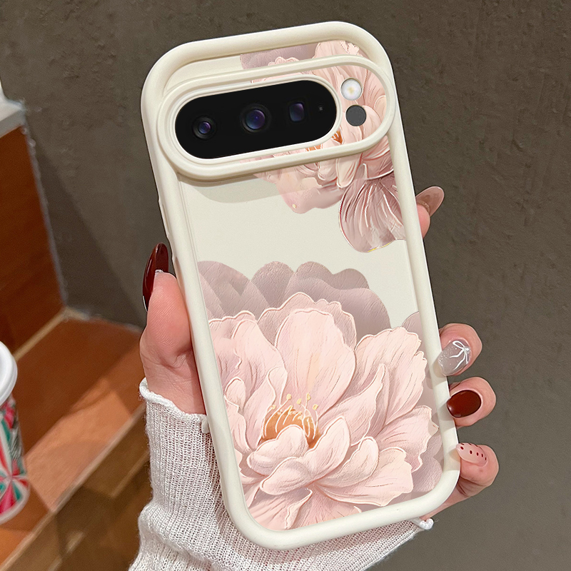 Google Pixel 9 Pro - غطاء هاتف ناعم من السيليكون بنمط