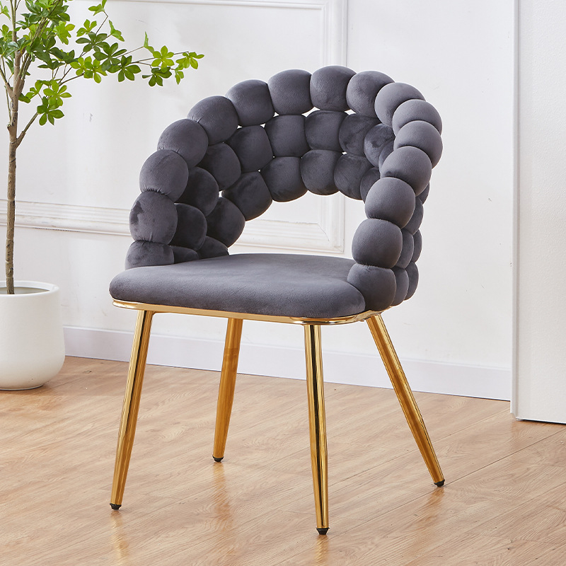 Luxury Lifestyle Furniture - كرسي طعام فاخر عصري بظهر عالٍ