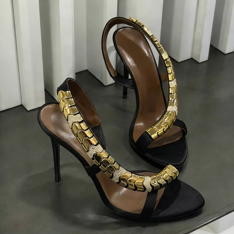 صنادل نسائية فاخرة مرصعة بالأح - مراجعة Luxury Lifestyle Shoes وسعره