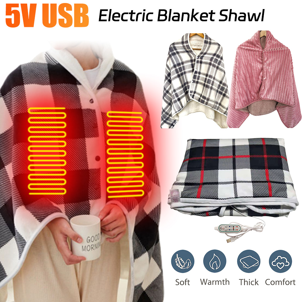 5 فولت يمكن ارتداؤها التدفئة ب - مراجعة Cashmere Throw Blanket وسعره