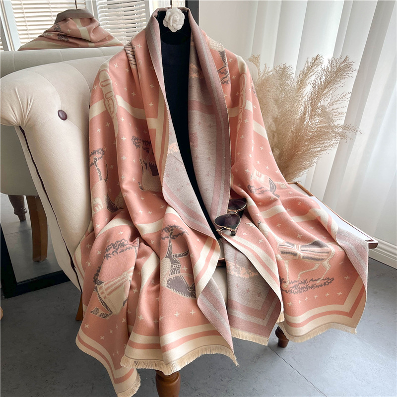 الفاخرة الحصان طباعة سميكة بطا - مراجعة Cashmere Throw Blanket وسعره