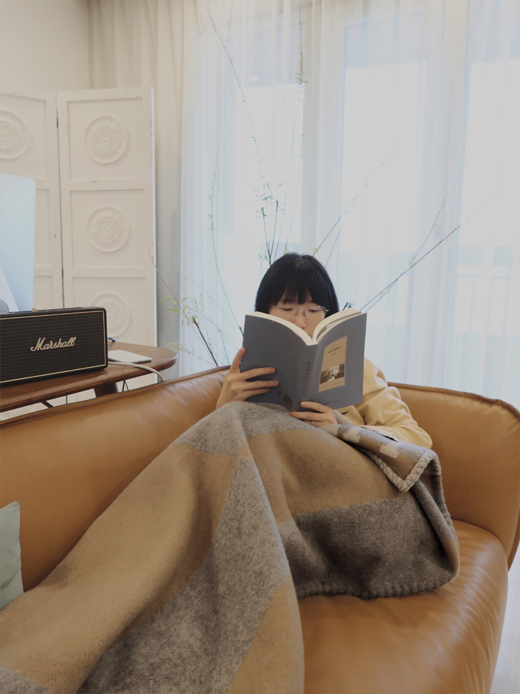 بطانية صوف كشمير فاخرة من رينو - مراجعة Cashmere Throw Blanket وسعره