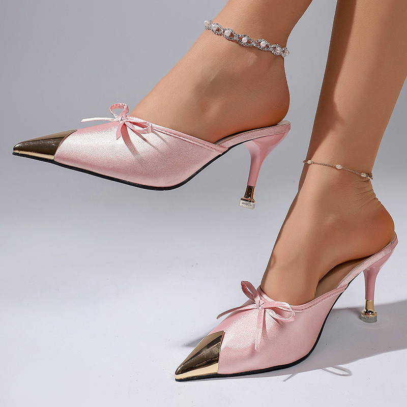 صنادل نسائية بكعب عالٍ وردي مز - مراجعة Luxury Lifestyle Shoes وسعره