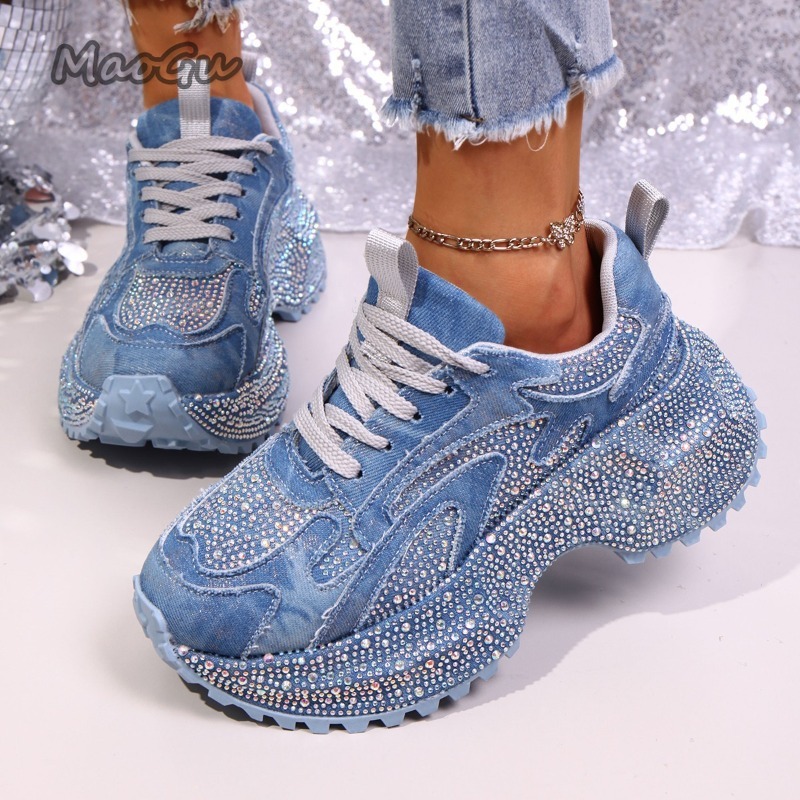 موضة حجر الراين المرأة أحذية ر - مراجعة Luxury Lifestyle Shoes وسعره