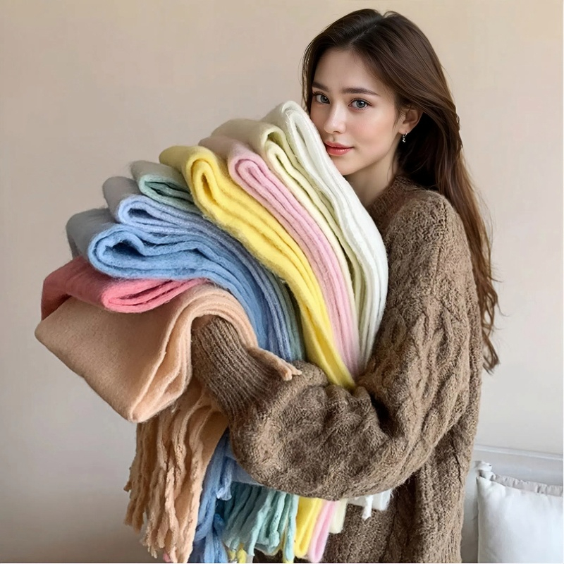 وشاح الشتاء للنساء الكشمير الد - مراجعة Cashmere Throw Blanket وسعره